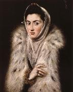 Lady in a fur wrap